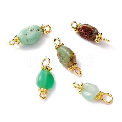 Natural Chrysoprase Links Connectors PALLOY-JF01091-06-1