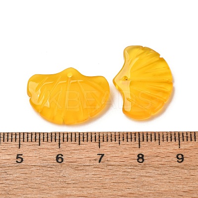 Natural Yellow Agate Pendants G-NH0006-01E-1