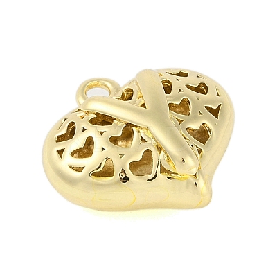 Hollow Brass Pendants for Valentine's Day KK-M289-03Y-G-1