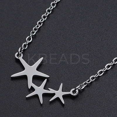 Non-Tarnish 201 Stainless Steel Pendant Necklaces NJEW-S105-JN545-1-1