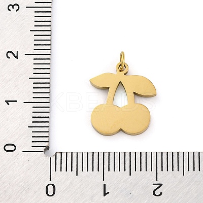 Ion Plating(IP) 304 Stainless Steel Enamel Charms STAS-Z104-02G-01-1