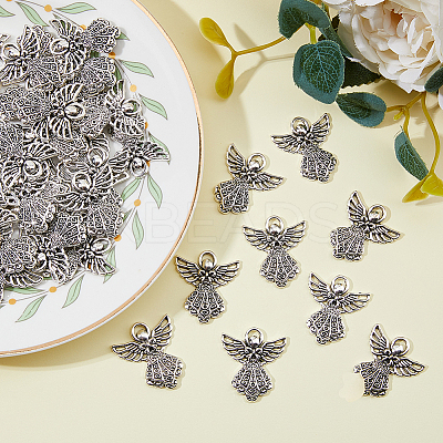 50PCS Tibetan Style Alloy Pendants TIBE-FH0001-24-1