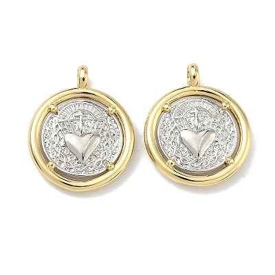 Brass Pendants KK-G555-14GP-1