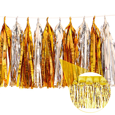 Plastic Foil Fringe Curtains DIY-WH0028-106C-1