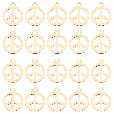 50Pcs 304 Stainless Steel Pendants STAS-DC0005-97-1