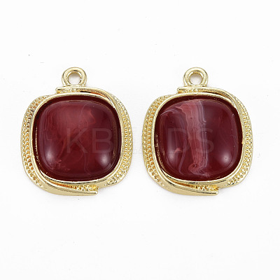Light Gold Plated Alloy Pendants PALLOY-N154-29A-NR-1