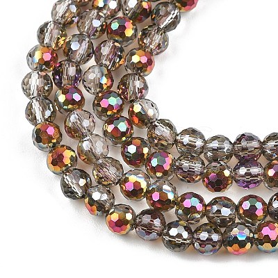 Electroplate Transparent Glass Beads EGLA-B013-02A-HP11-1