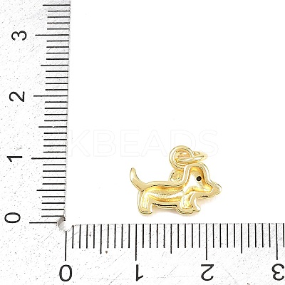 Brass Micro Pave Clear Cubic Zirconia Pendants KK-F938-25D-G-1