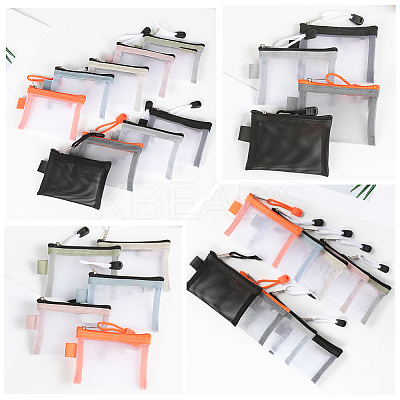 5Pcs Nylon Mesh Pen Bag AJEW-SP0001-89C-1
