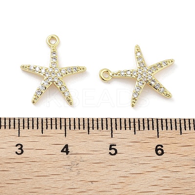 Brass Micro Pave Clear Cubic Zirconia Pendants LS-ZIRC-P120-05G-1
