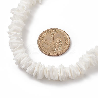 Natural Shell Fragment Irregular Beaded Bracelet & Necklace & Anklet SJEW-JS01264-1