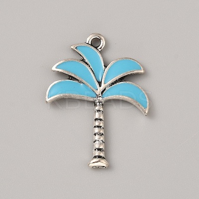 Ocean Theme Alloy Enamel Pendants ENAM-CJC0022-14D-AS-1