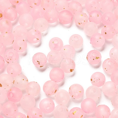 Frosted Transparent Acrylic Beads OACR-F013-13B-1