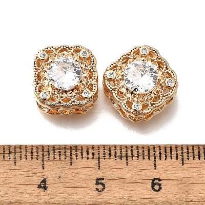Brass Glass Beads KK-M318-38G-02-1