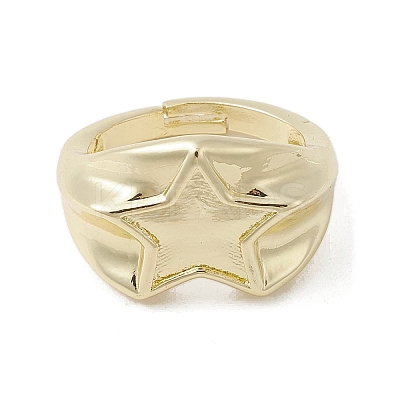 Brass Adjustable Rings RJEW-K257-76G-1
