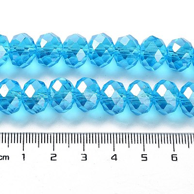 Anti-Tarnish Glass Beads Strands GR12MMY-20L-1