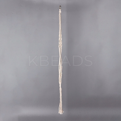 Handmade Cotton Rope Hanging Planters Sets AJEW-WH0112-05-1