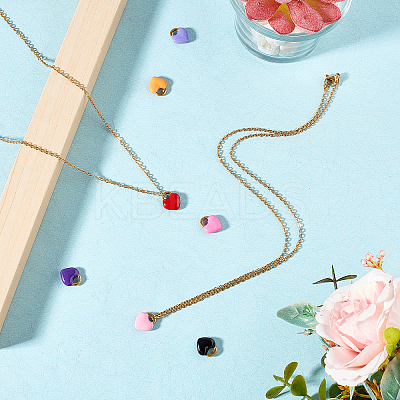 DIY Valentine's Day Themed 304 Stainless Steel Necklaces Making Kits DIY-UN0002-12G-1