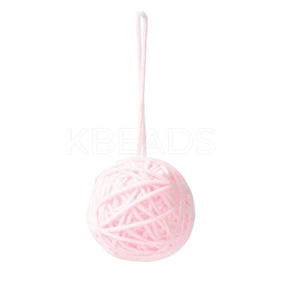 Yarn Knitted Christmas Ball Ornaments LS-AJEW-P106-01C-1