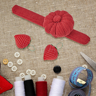 1Pc Cotton Corduroy Pumpkin Needle Holder Pillow DIY-HY0001-58-1