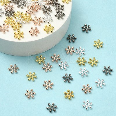 100Pcs 4 Colors Zinc Alloy Spacer Beads FIND-YW0004-20-1
