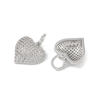Brass Micro Pave Cubic Zirconia Pendants KK-H477-03P-1