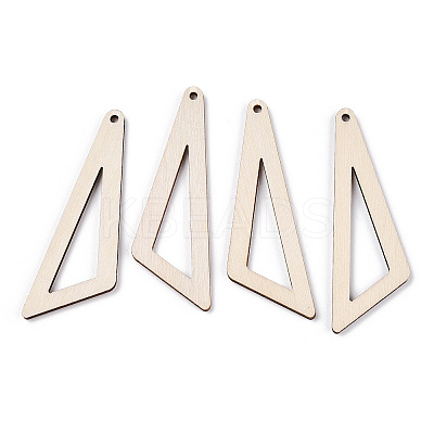 Undyed Wooden Big Pendants WOOD-TA0002-31-1