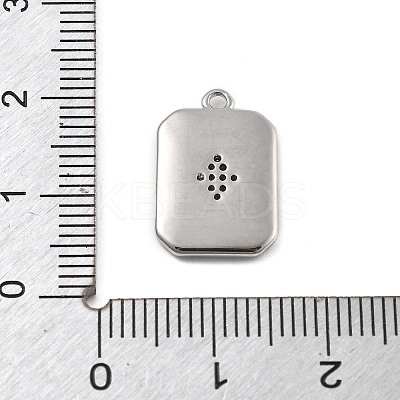Brass Micro Pave Cubic Zirconia Pendants KK-D283-30P-04-1