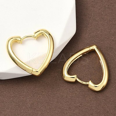 Brass Hoop Earrings EJEW-D323-01G-1