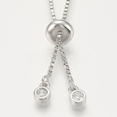 Adjustable Brass Necklace Making KK-Q746-002P-1