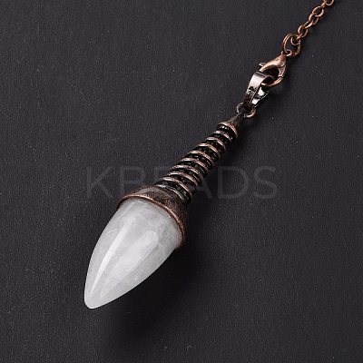 Natural Quartz Crystal Dowsing Pendulums G-L524-06R-07-1