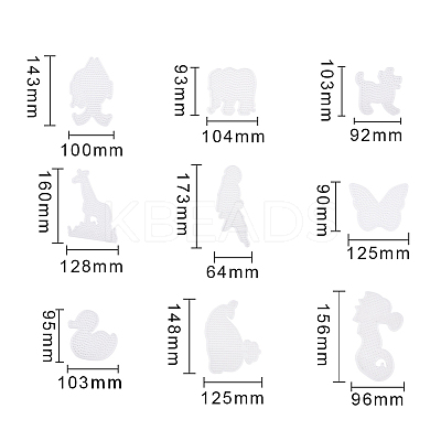 ABC Plastic Pegboards used for DIY Fuse Beads PH-DIY-P001-03-1