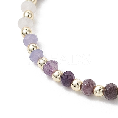 Dyed Natural Malaysia Jade & Synthetic Hematite Beaded Stretch Bracelets for Women BJEW-JB13069-04-1