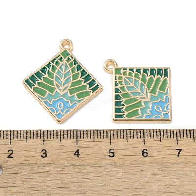 Rack Plating Alloy Enamel Pendants FIND-I038-04D-1