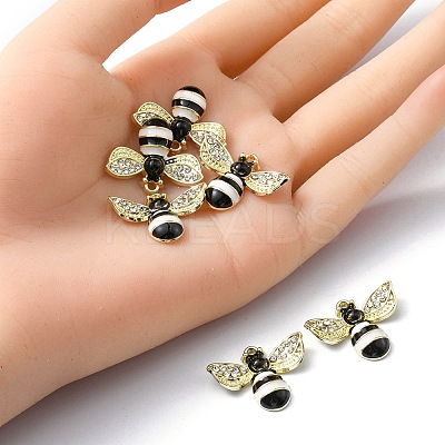 6Pcs Rack Plating Alloy Enamel Pendants ENAM-YW0002-56A-1