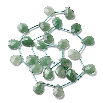 Natural Green Aventurine Beads Strands G-K382-C08-01-1