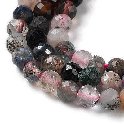 Natural & Synthetic Gemstone Beads Strands G-G048-A02-01-1