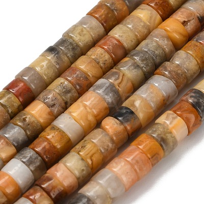 Natural Crazy Agate Beads Strands G-Z110-A22-2x4mm-1