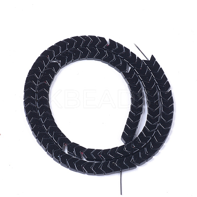 Spray Painted Non-magnetic Synthetic Hematite Beads Strands X-G-T124-06I-1