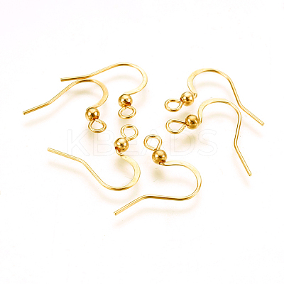 316 Surgical Stainless Steel Earring Hooks STAS-P220-13G-1