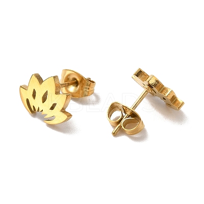 304 Stainless Steel Stud Earrings for Women EJEW-D053-01G-01-1
