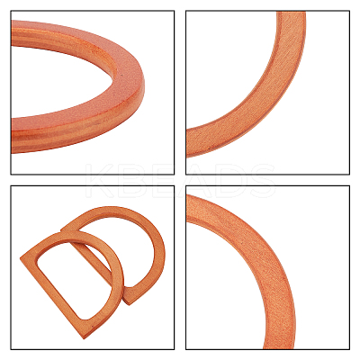 Wooden D Shape Handles Replacement FIND-PH0015-91-1