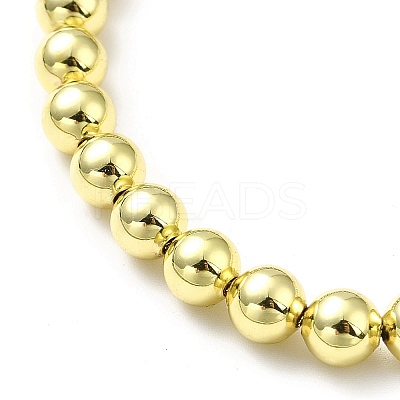Rack Plating Brass Round Bead Slider Bracelets for Women BJEW-M232-01G-B-1
