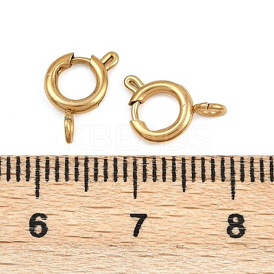 304 Stainless Steel Spring Ring Clasps STAS-B095-05C-G-1