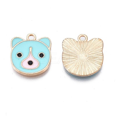 Alloy Enamel Pendants ENAM-N054-75B-1