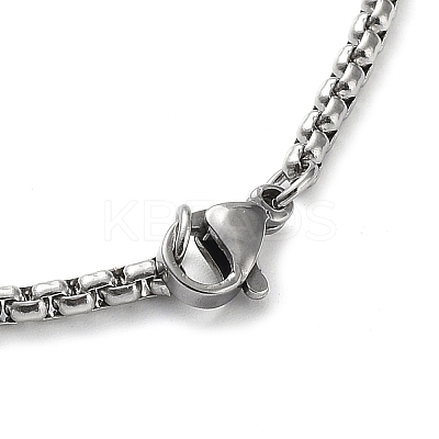 Non-Tarnish 304 Stainless Steel Rugby Pendant Necklaces NJEW-Z023-02P-1