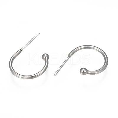 Tarnish Resistant 304 Stainless Steel Earring Hooks STAS-K211-01P-A-1