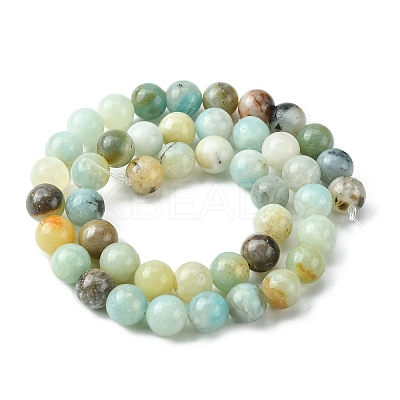 Natural Flower Amazonite Beads Strands LS-Z26N5017-1