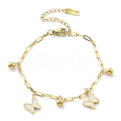 304 Stainless Steel Bracelets BJEW-R003-03G-02-1