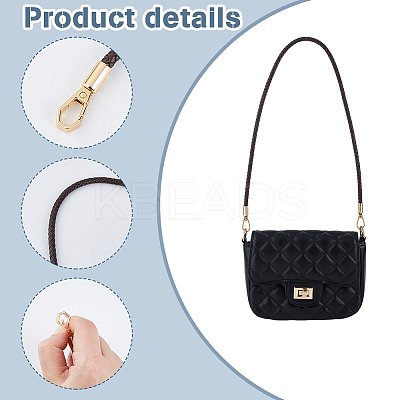 PU Imitation Leather Braided Bag Handles PURS-WH0005-96A-04G-1